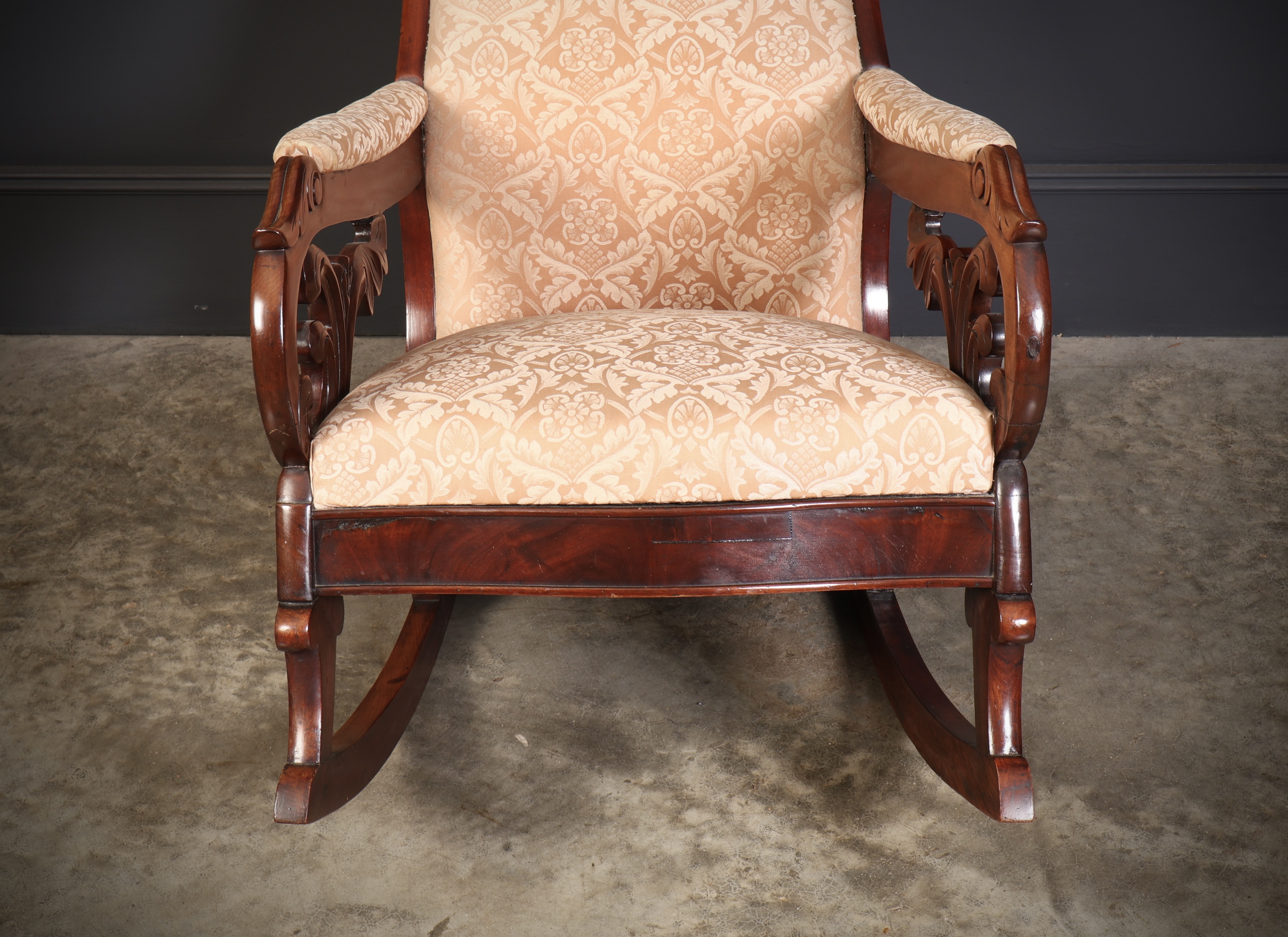 William IV Mahogany Rocking Chair rocking chair Antique Chairs 6